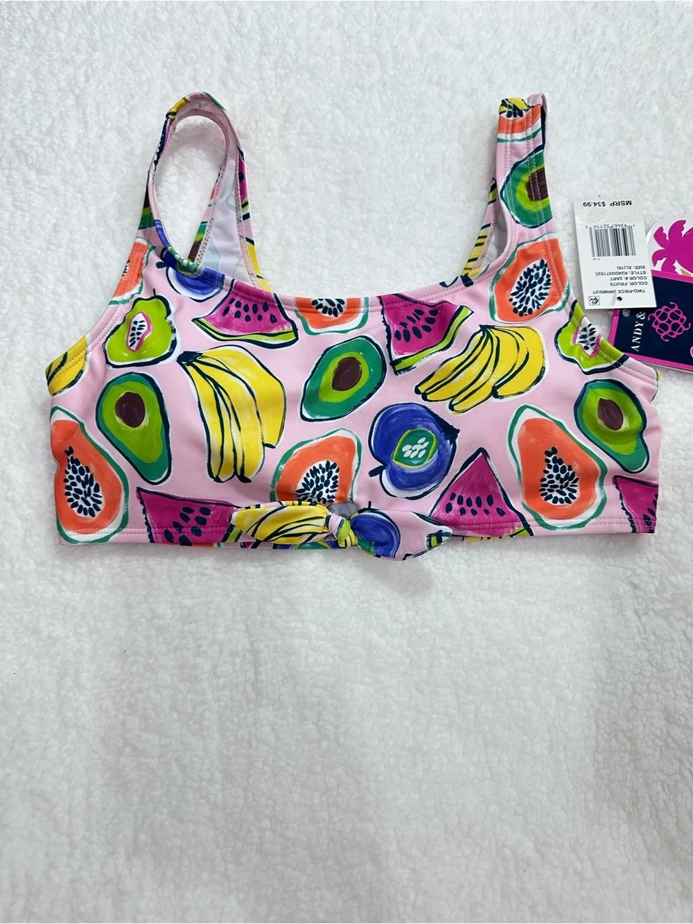 Girl’s Colorful Fruit Print Bikini Set